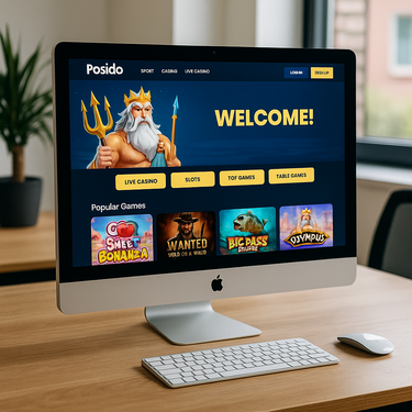 Posido Casino - Desktop Platform Design - Clean Interface