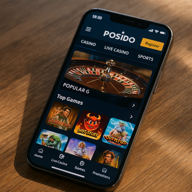 Posido Casino - Mobile Platform - iOS and Android Responsive Design